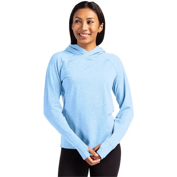 Cutter & Buck Adapt Recycled Soft Knit Stretch Womens Hoo...