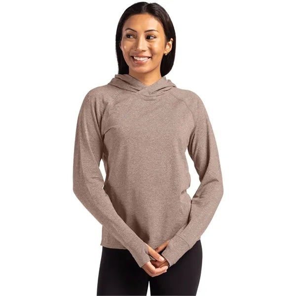 Cutter & Buck Adapt Recycled Soft Knit Stretch Womens Hoo...