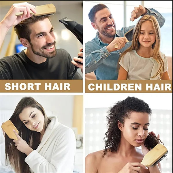 Natural Bamboo Hair Massage Comb