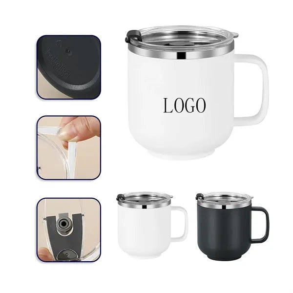 Thermal Steel Coffee Handle Mug