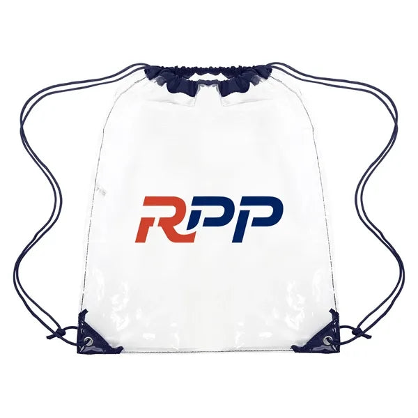 Large Clear Stadium Drawstring Backpack
