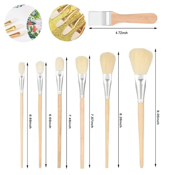 Wool Brush For Oil And Acrylic Paintings