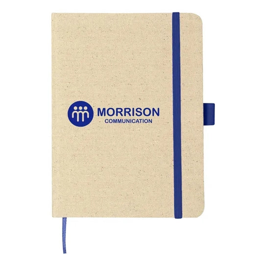 Linen Canvas Cover Notebook with Pen