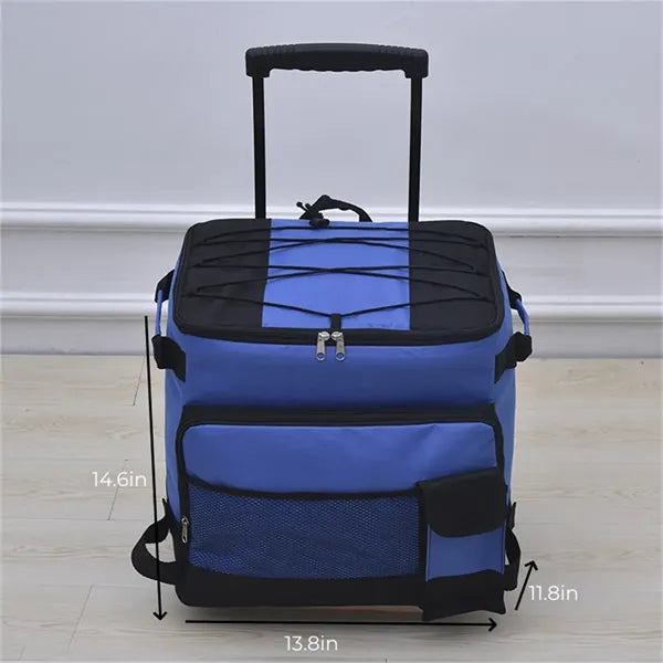 Cooler Smart Cart with Wheels - Collapsible Insulated Bag