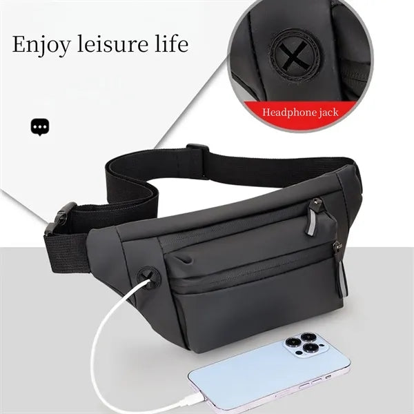 Waterproof Crossbody Sling Bag Zippered Storage Pouch