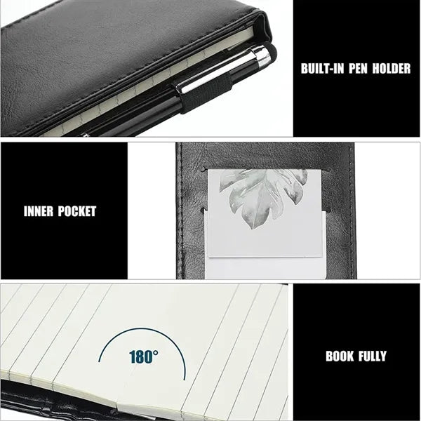 Mini Pocket Notepad Holder Set
