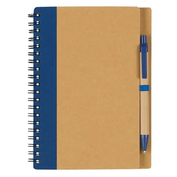 Eco-Inspired Spiral Notebook & Pen