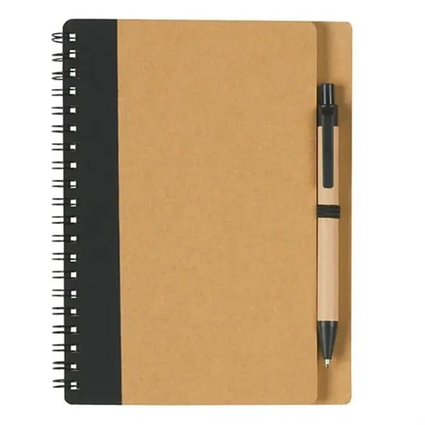 Eco-Inspired Spiral Notebook & Pen