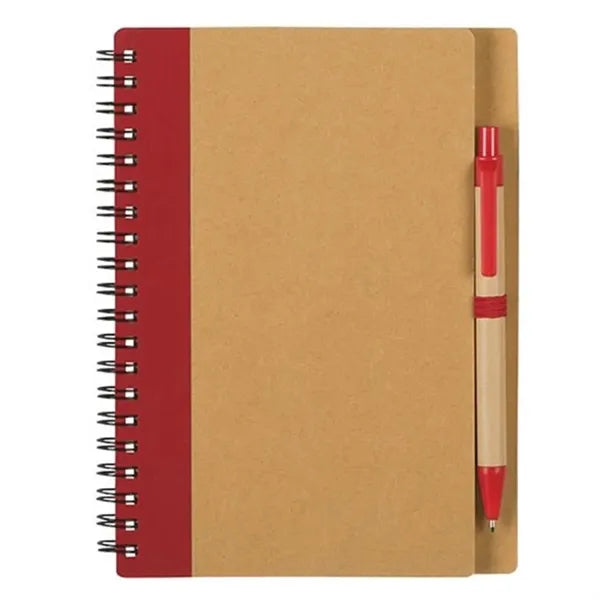 Eco-Inspired Spiral Notebook & Pen