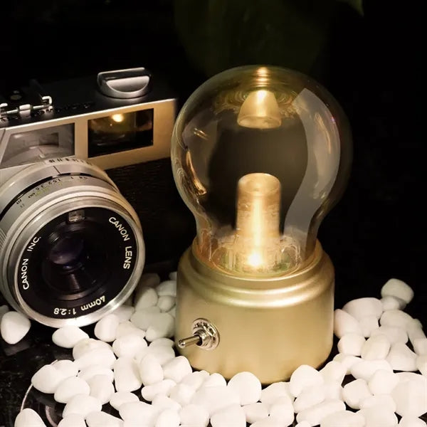 Retro Long-Life Rechargeable Bulb Night Light