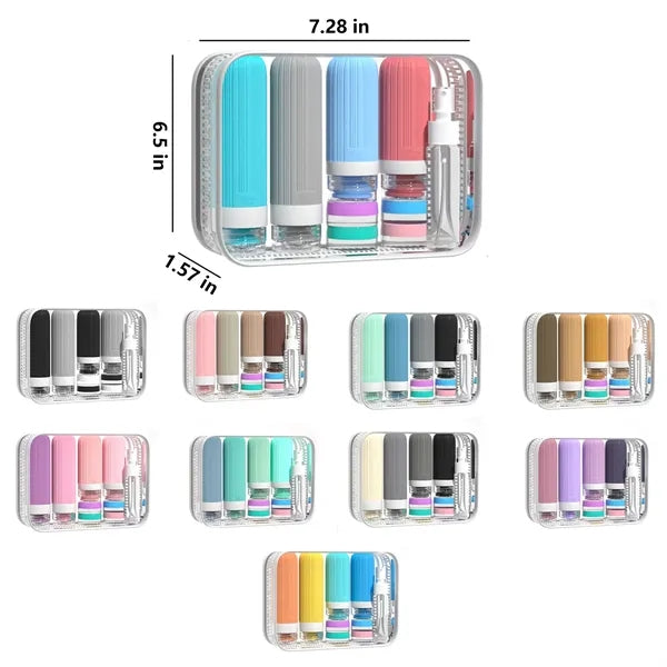 Portable Silicone Travel Bottle Set Free Shipping