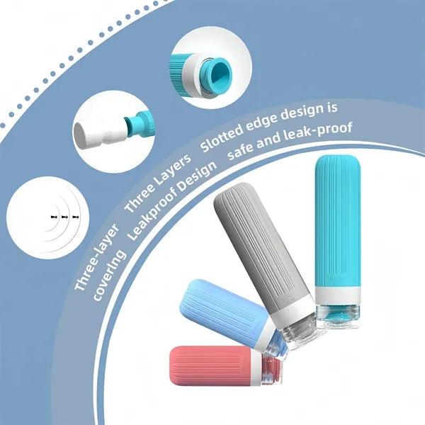 Portable Silicone Travel Bottle Set Free Shipping