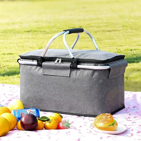 Portable Collapsible Picnic Basket Cooler