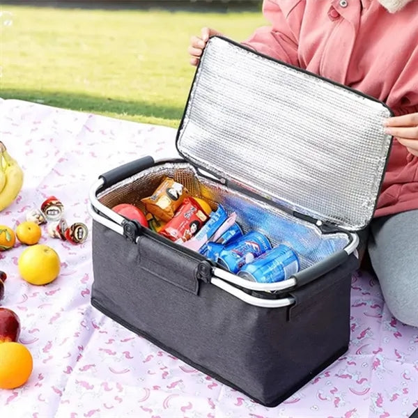 Portable Collapsible Picnic Basket Cooler