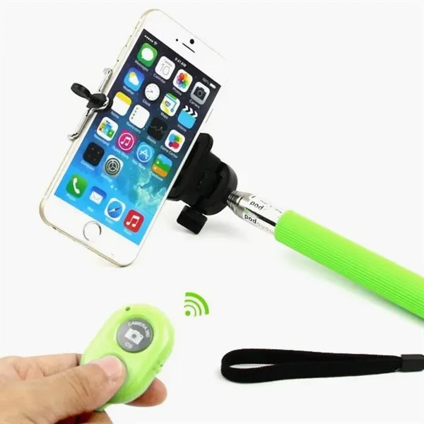 Extendable Selfie Stick with Bluetooth Remote