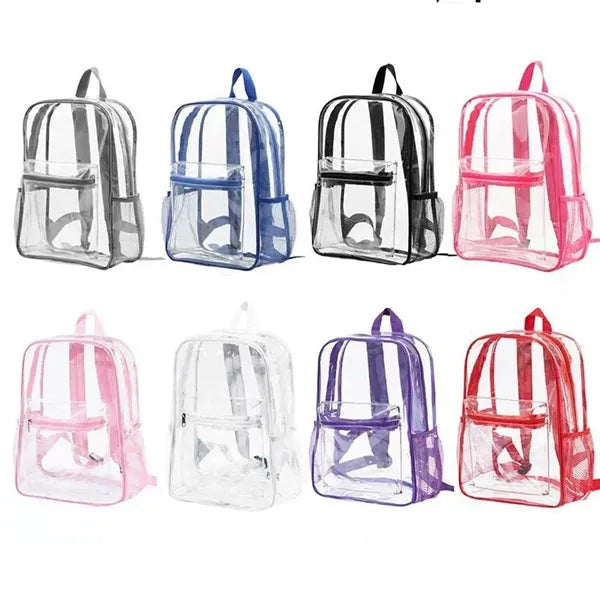 Clear Backpack School Book Bag Transparent Daypack