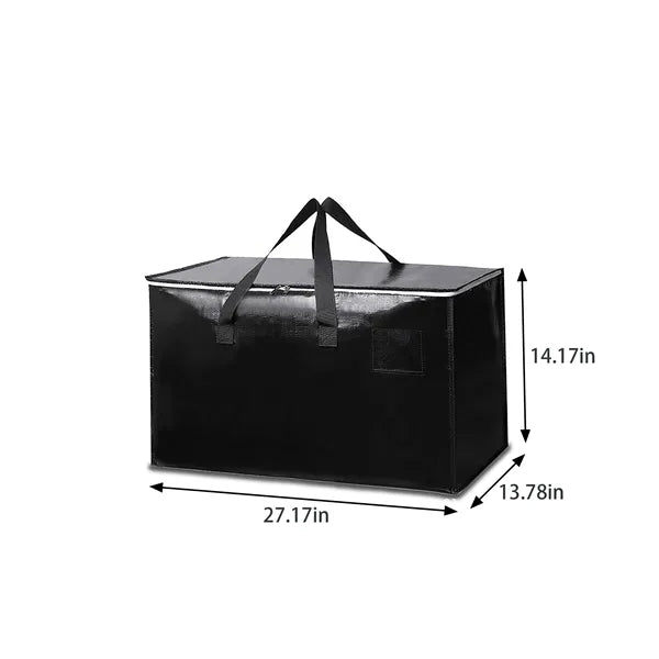Heavy-Duty Moving Bags - Zippered Collapsible Storage Totes