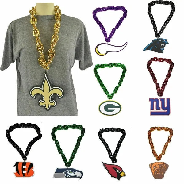Soccer Sports Teams 3D Logo EVA Foam Fans Jumbo Chain