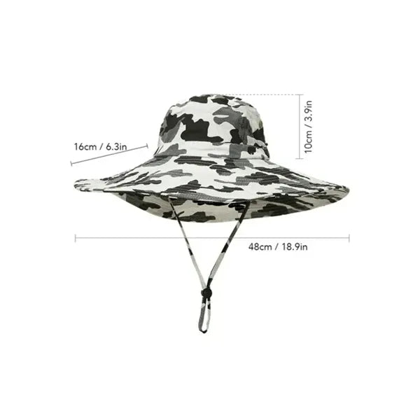 Camouflage Boonie Hat Wide Brim Outdoor