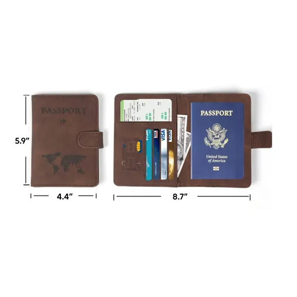 RFID Travel Document Organizer Wallet