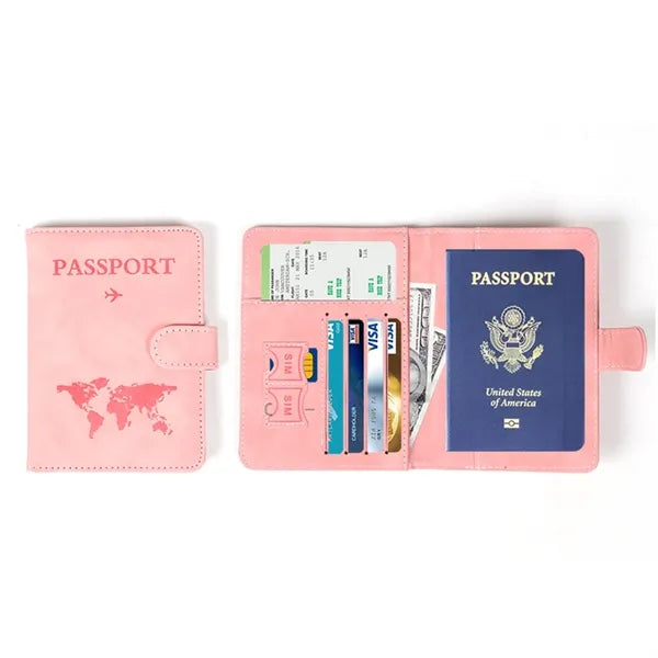 RFID Travel Document Organizer Wallet