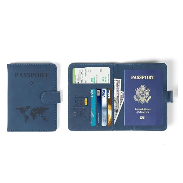 RFID Travel Document Organizer Wallet
