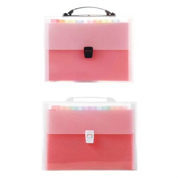 Colorful Expanding File Folder with Rainbow Dividers