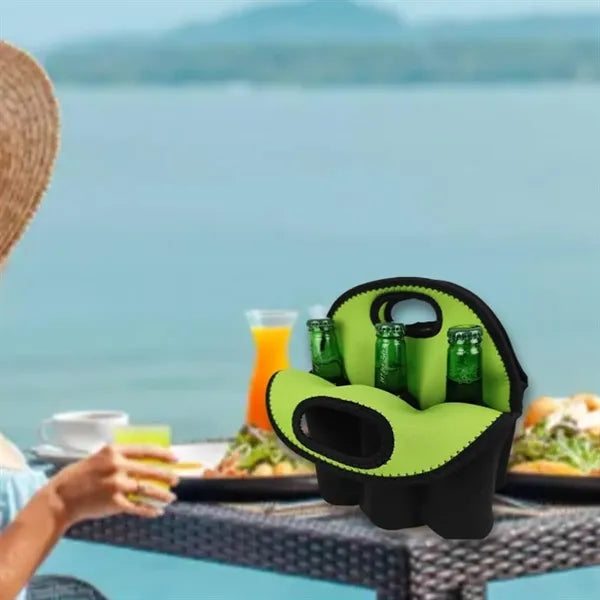 Neoprene 6-Bottle Insulated Cooler Carrier Tote