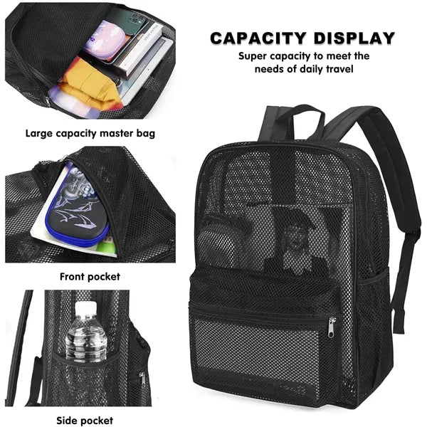 16.5 inch Semi-Transparent School Bookbag