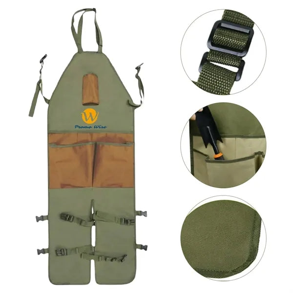 Oxford Cloth Gardening Tight Apron with Multiple Pockets