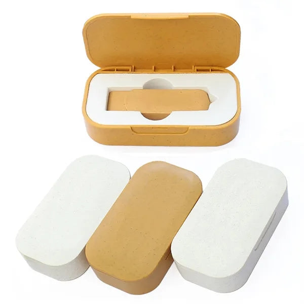 Wheat Straw Box USB Flash Drive Set Free Shipping