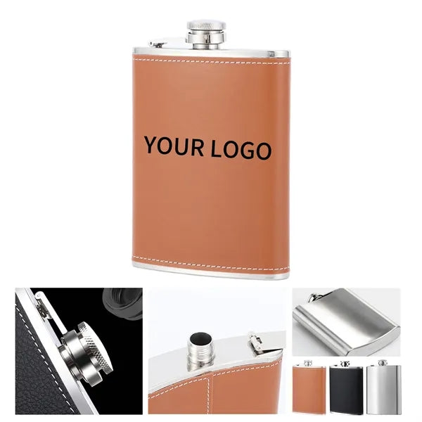 Leather Wrapped Flask