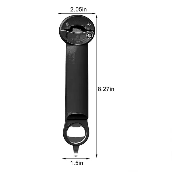 MultiFunction Retractable Bottle Opener and Lid Twister