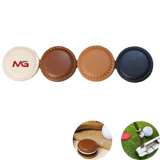 Leather Magnetic Golf Ball Label
