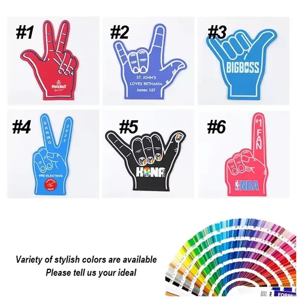 18" Custom Giant Eva Foam Finger Cheerleading