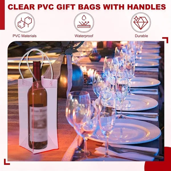 PVC Tote Bag For Red Wine
