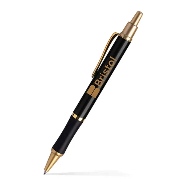 Sleeker Click Pen - Gold Accents