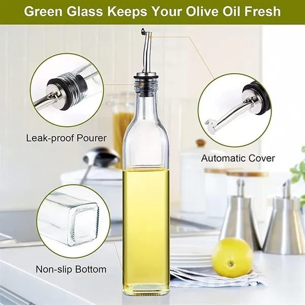 17oz Dispenser Bottle With Oil Nozzle And Funnel