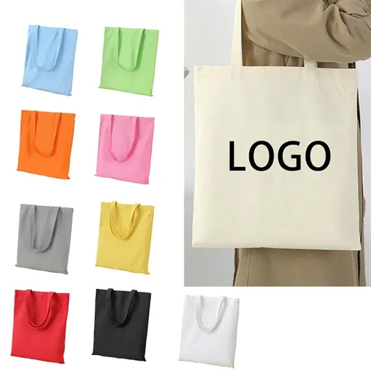 Cotton Canvas Large Tote Bag