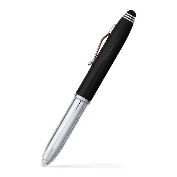 Flashlight and Stylus Metal Pen
