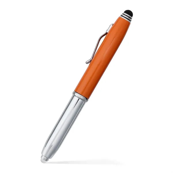 Flashlight and Stylus Metal Pen