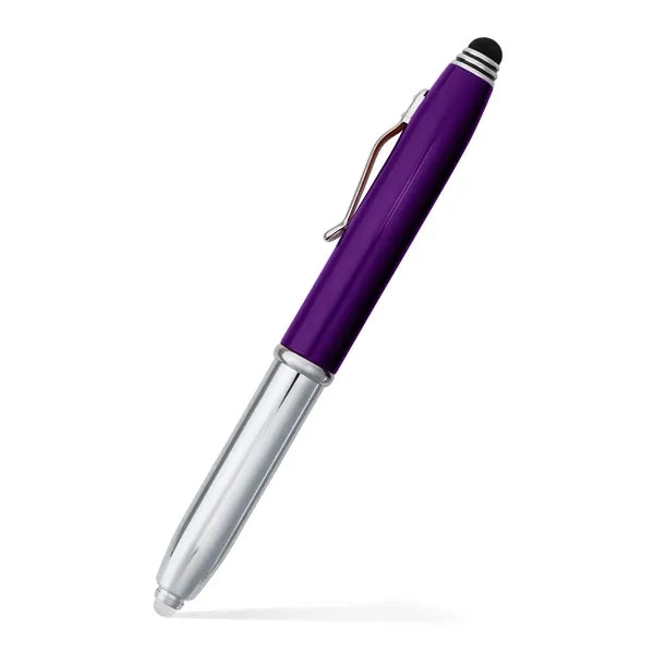 Flashlight and Stylus Metal Pen