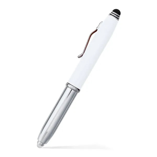 Flashlight and Stylus Metal Pen