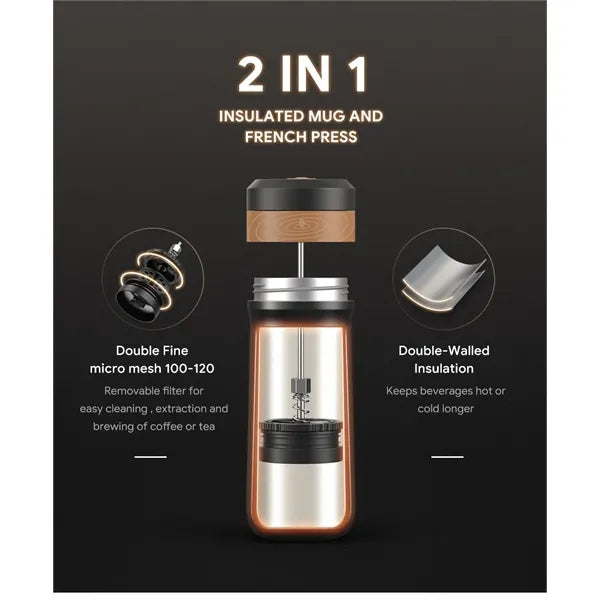 Portable French Press Coffee Maker