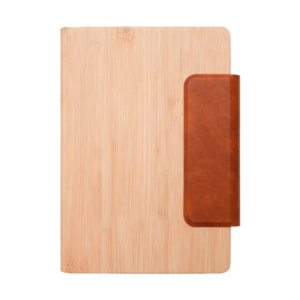 Bamboo Grain Magnetic Notebook
