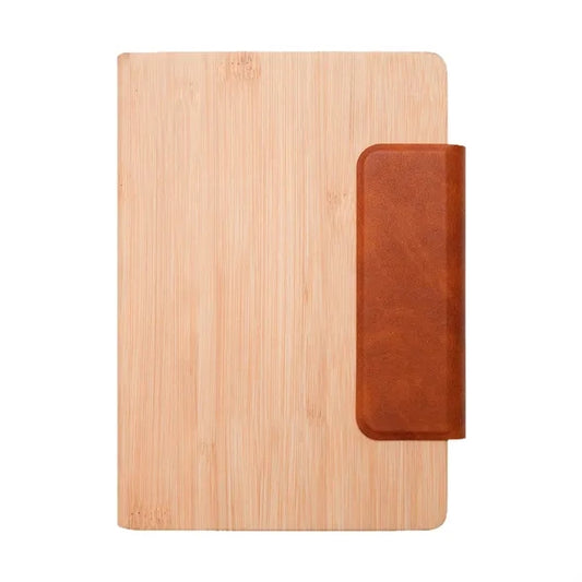 Bamboo Grain Magnetic Notebook