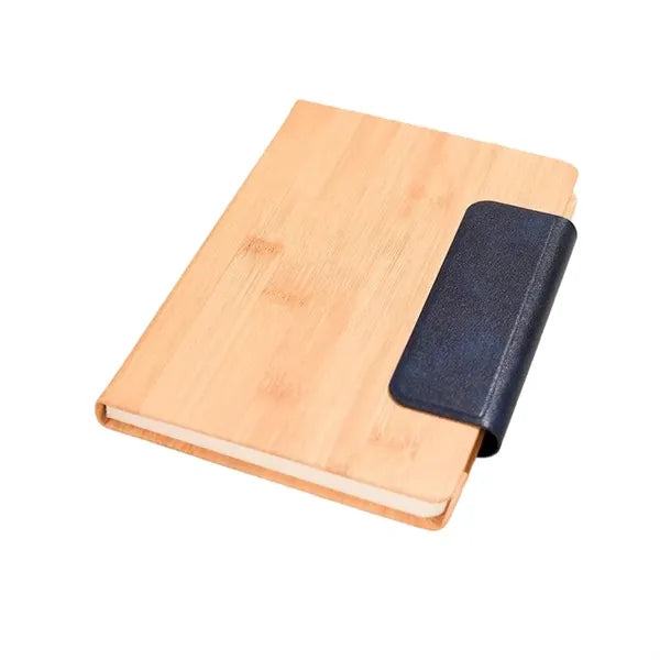 Bamboo Grain Magnetic Notebook