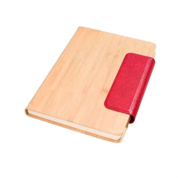 Bamboo Grain Magnetic Notebook