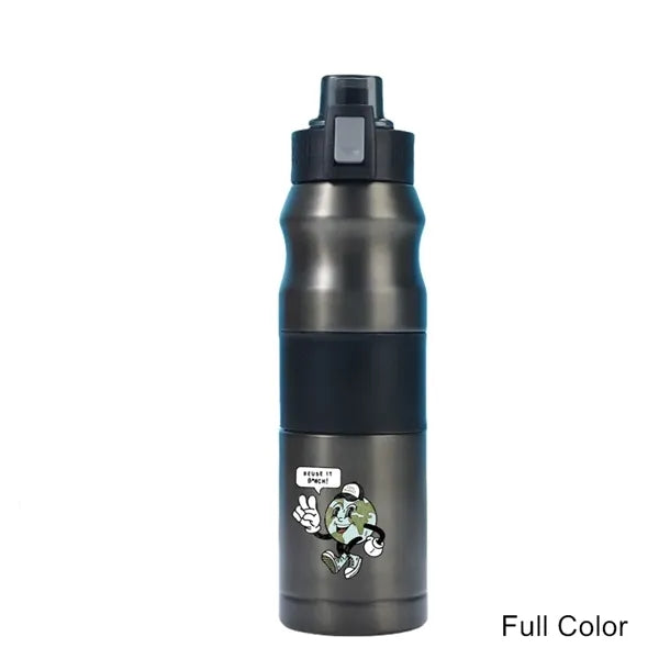 17/23 oz Dual-Lock Double Wall Stainless Steel Sports Bottle