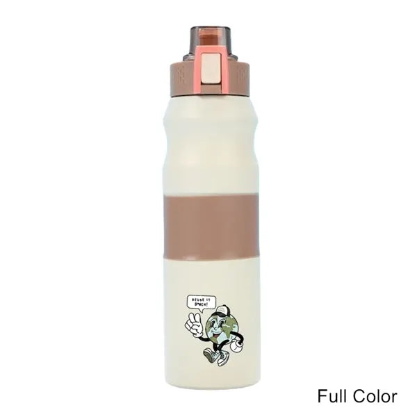 17/23 oz Dual-Lock Double Wall Stainless Steel Sports Bottle